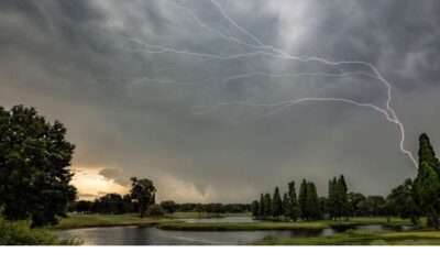 Golf en onweer